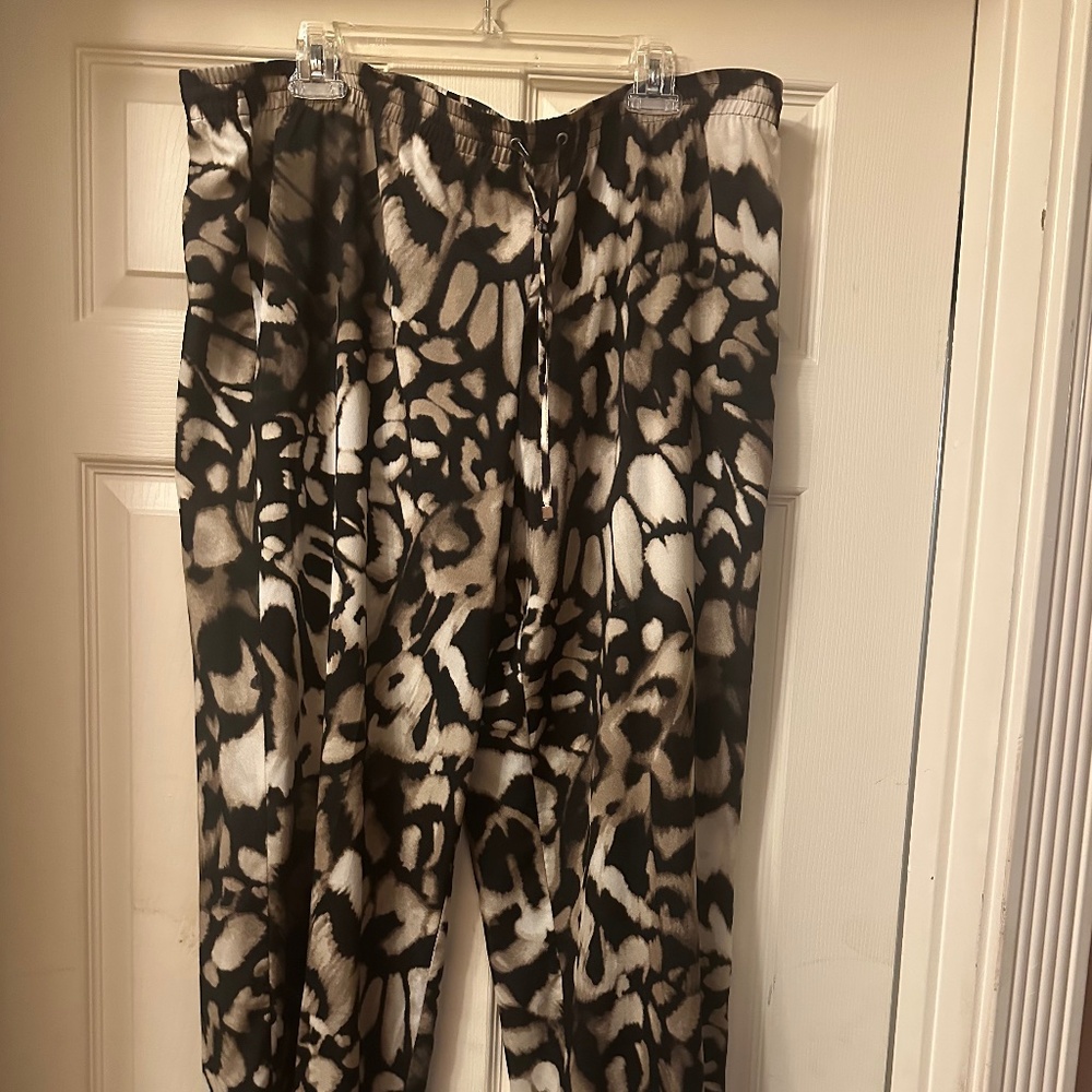 Calvin Klein || Drawstring Animal Print Pants w/ Elastic Waist || Size XL